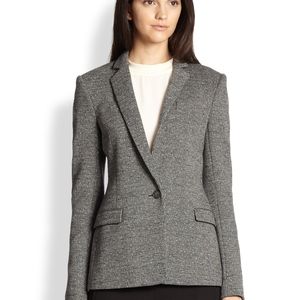 THEORY DANCEY KENMORE BLAZER WOOL BLEND KNIT